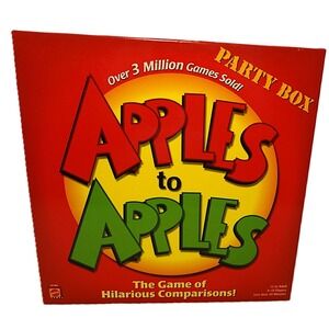 Apples to‎ Apples Party Box Hilarious Comparisons Game Mattel Complete